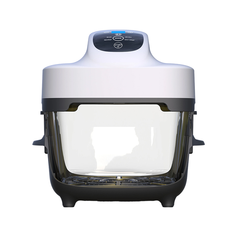 مقلاة هوائية زجاجية مدمجة 4 في 1